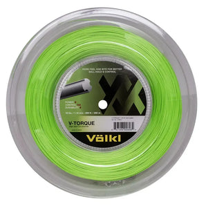 V Torque 18G Tennis String Reel Neon Green-Strings-Volkl-146151-1-Tennis Express