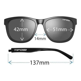 Swank Polarized Sunglasses Satin Clear with Clarion Blue Lenses-Accessories-Tifosi-1500-505355-3-Tennis Express