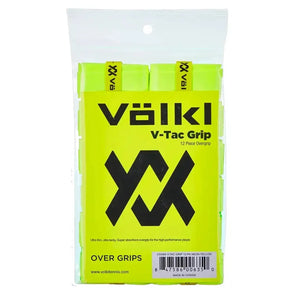 V Tac Tennis Overgrip 12 Pack Neon Yellow-Accessories-Volkl-160553-1-Tennis Express