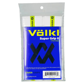 Super Grip II Tennis Overgrip 12 Pack White-Accessories-Volkl-160557-1-Tennis Express