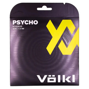 Psycho Hybrid 16G Tennis String Black and Silver-Strings-Volkl-160567-1-Tennis Express