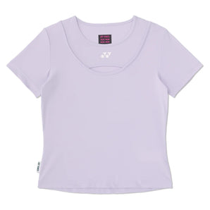 Women's Nature Series Tennis T-Shirt, Yonex, 510 Pale Lilac, Tennis Express, 16949EX-F26-510-PALE-LILAC-1