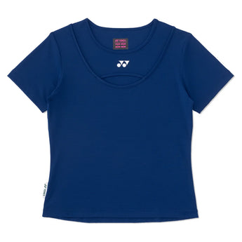 Women's Nature Series Tennis T-Shirt, Yonex, 554 Dark Navy, Tennis Express, 16949EX-F26-554-DARK-NAVY-1