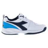 Juniors' S. Challenge 5 SL Tennis Shoes White and Blue Corsair,Footwear,Diadora,,,Tennis Express,179102-C1494F2502copy