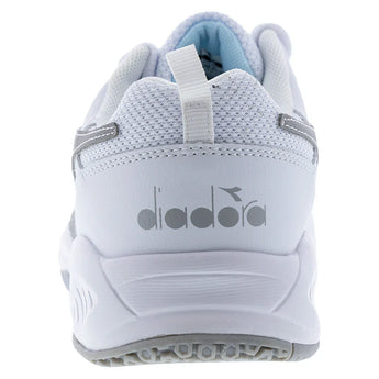 Juniors' S. Challenge 5 SL Tennis Shoes White and Silver,Footwear,Diadora,,,Tennis Express,179102-C6103F2501copy