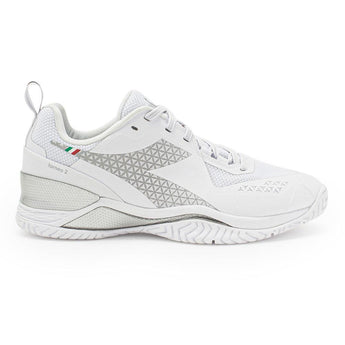 Women's Blushield Torneo 2 AG Tennis Shoes White,Footwear,Diadora,,,Tennis Express,179503-C6180-1