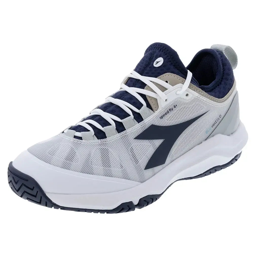 diadora　ブルーシールドフライ テニスシューズ オムニクレー 黒/白 diadora ブルーシールドフライ テニスシューズ オムニクレー 黒/白