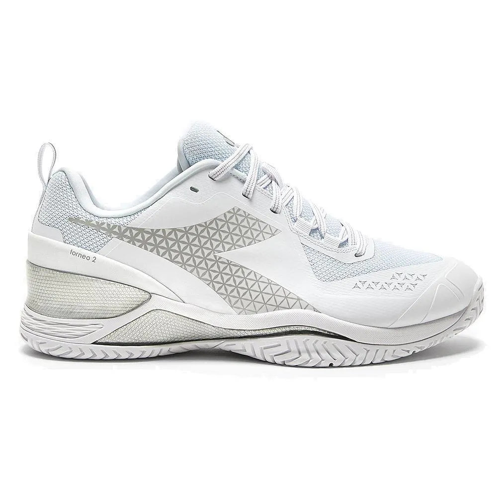 シューズ(男性用) diadora TORNEO2 26cm Diadora Blushield Torneo 2 Men's Tennis Shoe White/Deja vu Blue