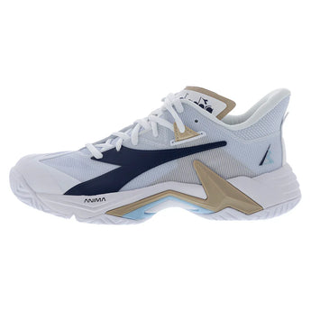 Women's B.Icon 3 Tennis Shoes White and Blue Corsair,Footwear,Diadora,,,Tennis Express,181462-C1494S2501copy