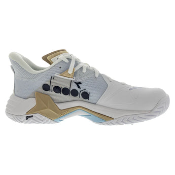 Women's B.Icon 3 Tennis Shoes White and Blue Corsair,Footwear,Diadora,,,Tennis Express,181462-C1494S2502copy