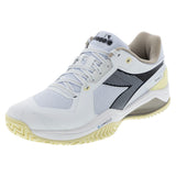 Men's Blushield Torneo 3 AG Tennis Shoes White and Black,Footwear,Diadora,White/Black,7,Tennis Express,181466-C0470F26copy