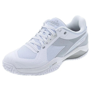 Men's Blushield Torneo 3 Tennis Shoes White and Silver-Footwear-Diadora-181466-C6103S2501-Tennis Express