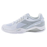 Men's Blushield Torneo 3 Tennis Shoes White and Silver-Footwear-Diadora-181466-C6103S2501copy-Tennis Express