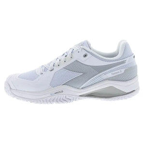 Men's Blushield Torneo 3 Tennis Shoes White and Silver-Footwear-Diadora-181466-C6103S2501copy-Tennis Express