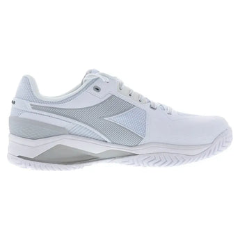 Men's Blushield Torneo 3 Tennis Shoes White and Silver-Footwear-Diadora-181466-C6103S2502copy-Tennis Express