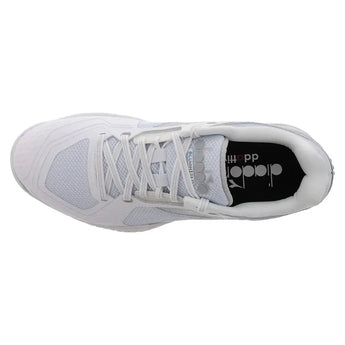 Men's Blushield Torneo 3 Tennis Shoes White and Silver-Footwear-Diadora-181466-C6103S2505copy-Tennis Express