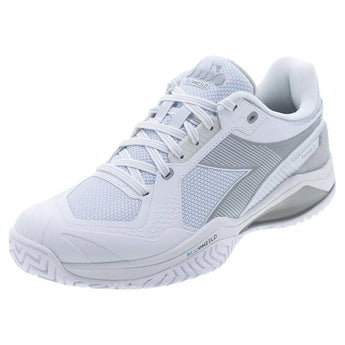 Women's Blushield Torneo 3 Tennis Shoes White and Silver-Footwear-Diadora-181467-C6103S2501-Tennis Express
