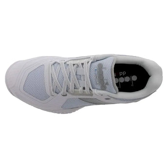 Women's Blushield Torneo 3 Tennis Shoes White and Silver-Footwear-Diadora-181467-C6103S2505copy-Tennis Express