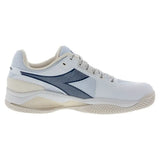 Men's Blueshield Torneo 3 Clay Tennis Shoes Whisper White and Ensign Blue-Footwear-Diadora-181468-C0181F2502copy-Tennis Express