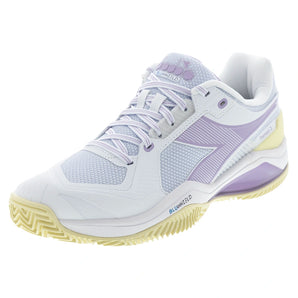 Women's CLAY Court Blushield Torneo 3 Tennis Shoes White and Orchid Bloom,Footwear,Diadora,White/Orchid Bloom,6,Tennis Express,181469-C6657F26copy