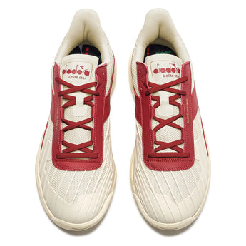 B. Elite Star Tennis Shoes Whisper White and Garnet-Footwear-Diadora-181500-C7114-5-Tennis Express