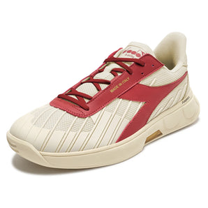 B. Elite Star Tennis Shoes Whisper White and Garnet-Footwear-Diadora-181500-C7114-Tennis Express