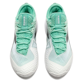 Women's Speed Blueshield Fly 5 AG Tennis Shoes Cabbage and Black-Footwear-Diadora-182739-C0268-6-Tennis Express