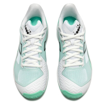 Women's Trofeo 4 AG Tennis Shoes White and Cabbage-Footwear-Diadora-182746-C0271-5-Tennis Express