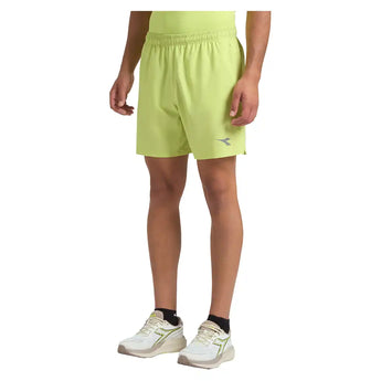 Men's 7 Inch Tennis Shorts Wild Lime Green,Apparel,Diadora,,,Tennis Express,182750-70316F26-5