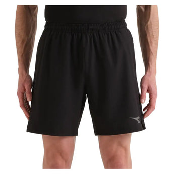 Men's 7 Inch Tennis Shorts Black,Apparel,Diadora,,,Tennis Express,182750-80013F26-3