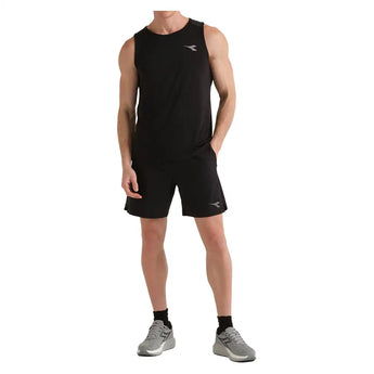 Men's 7 Inch Tennis Shorts Black,Apparel,Diadora,,,Tennis Express,182750-80013F26-5