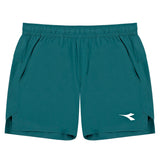 Men's Match FIBRAZERO 6 Inch Tennis Short-Apparel-Diadora-70092 Spruce Green-S, [current_file_name-Tennis Express