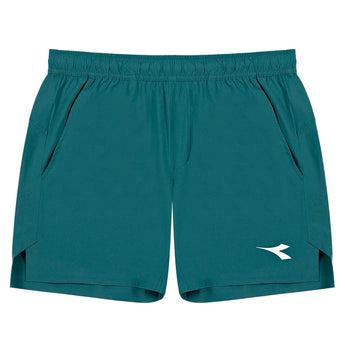 Men's Match FIBRAZERO 6 Inch Tennis Short-Apparel-Diadora-70092 Spruce Green-S, [current_file_name-Tennis Express