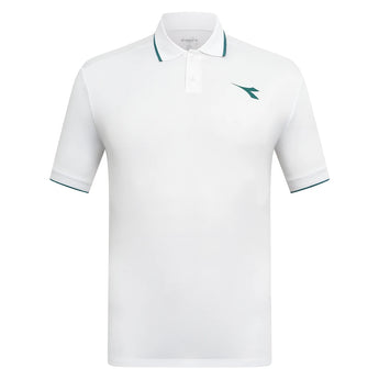 Men's Match FIBRAZERO Tennis Polo-Apparel-Diadora-20002 Optical White-S, [current_file_name-Tennis Express