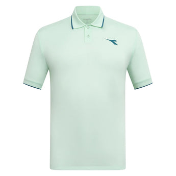 Men's Match FIBRAZERO Tennis Polo-Apparel-Diadora-70116 Bay Green-S, [current_file_name-Tennis Express