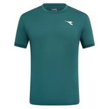 Men's Match FIBRAZERO Tennis Top-Apparel-Diadora-70092 Spruce Green-S, [current_file_name-Tennis Express