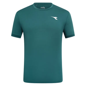 Men's Match FIBRAZERO Tennis Top-Apparel-Diadora-70092 Spruce Green-S, [current_file_name-Tennis Express