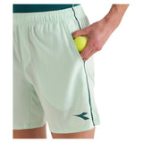 Men's Court 7 Inch Tennis Short Bay Green-Apparel-Diadora-182771_70116-2-Tennis Express
