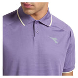 Men's Fibrazero Short Sleeve Tennis Polo Violet Grape Compote,Apparel,Diadora,,,Tennis Express,183205-55235F26-6