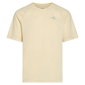 Men's Court Short Sleeve Tennis Top Beige Shifty,Apparel,Diadora,Beige Shifty,S,Tennis Express,183206-25009F26-1