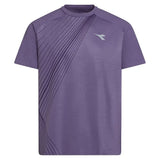 Men's Fibrazero Short Sleeve Tennis Top Violet Grape Compote,Apparel,Diadora,Violet Grape Compote,S,Tennis Express,183207-55235F26-1