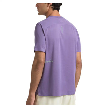 Men's Fibrazero Short Sleeve Tennis Top Violet Grape Compote,Apparel,Diadora,,,Tennis Express,183207-55235F26-4