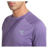 Men's Fibrazero Short Sleeve Tennis Top Violet Grape Compote,Apparel,Diadora,,,Tennis Express,183207-55235F26-6