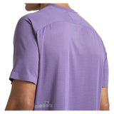 Men's Fibrazero Short Sleeve Tennis Top Violet Grape Compote,Apparel,Diadora,,,Tennis Express,183207-55235F26-7