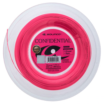 Confidential Soft Pink Tennis String Reel-Strings-Solinco-192065R03copy-Tennis Express