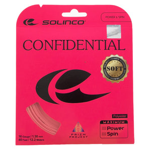 Confidential Soft Pink Tennis String-Strings-Solinco-, [current_file_name-Tennis Express