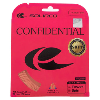 Confidential Soft Pink Tennis String-Strings-Solinco-, [current_file_name-Tennis Express