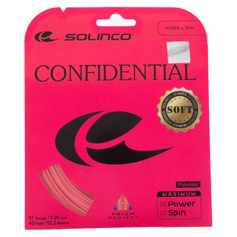Confidential Soft Pink Tennis String-Strings-Solinco-, [current_file_name-Tennis Express