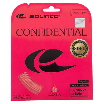 Confidential Soft Pink Tennis String-Strings-Solinco-Pink-16, [current_file_name-Tennis Express