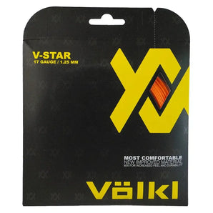 V Star Tennis String Fluo Orange-Strings-Volkl-195975-17-1-Tennis Express